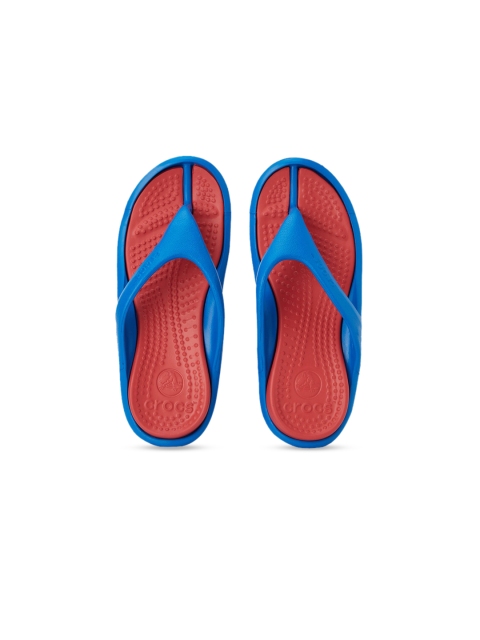

Crocs Athens Kids Blue Red Solid Thong Flip-Flops