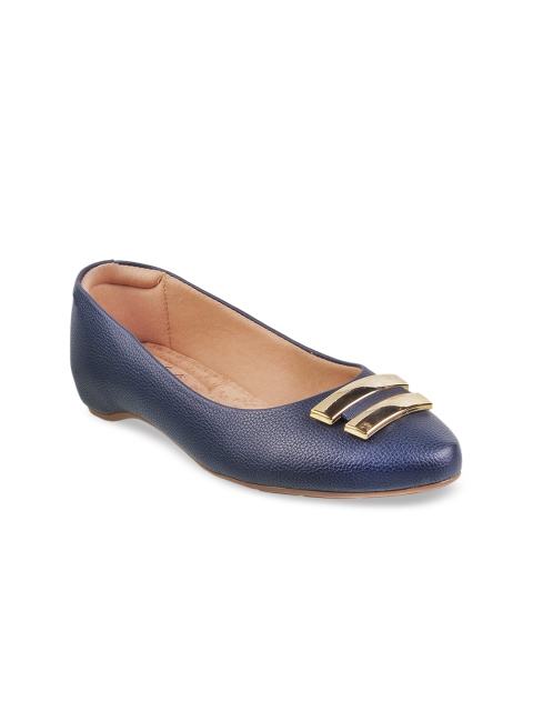 

DAVINCHI Women Navy Blue Solid Ballerinas