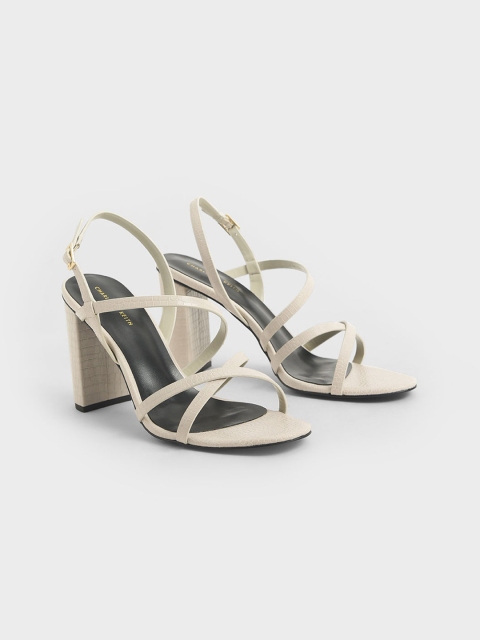 

CHARLES & KEITH Women Multicoloured Solid Sandals, Multi