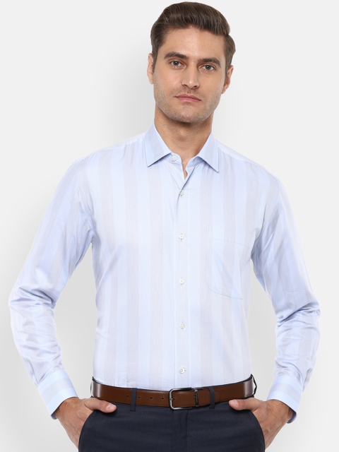 

Luxure by Louis Philippe Men Blue Regular Fit Checked Casual Shirt