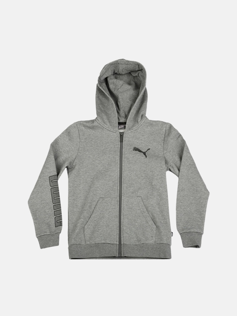 

Puma Boys Grey Solid Sporty Jacket