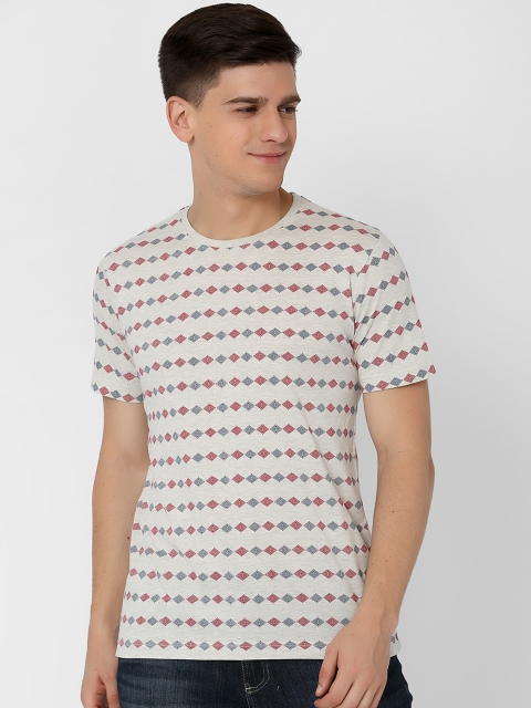 

MARCA Disati Men Grey Printed Round Neck T-shirt