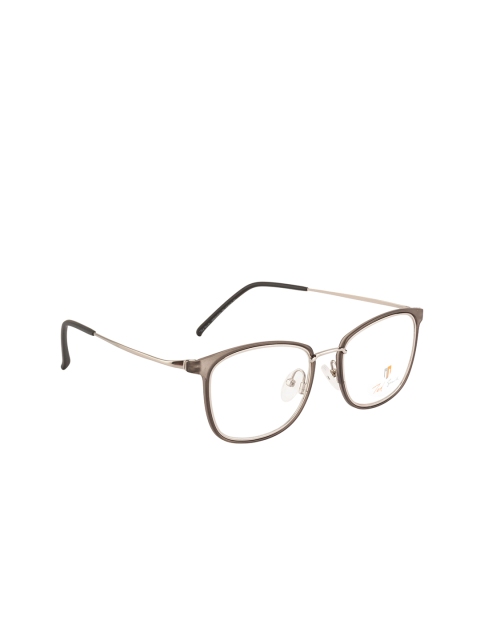 

Ted Smith Unisex Silver-Toned Solid Full-Rim Rectangle Frames TS-STR-9292_C7