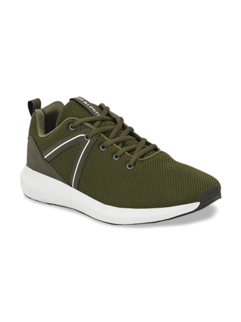 

OFF LIMITS Men Olive Green Solid Running Shoes