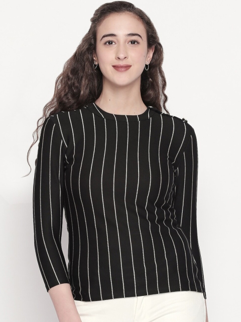 

Mesmerize Women Black Striped Top