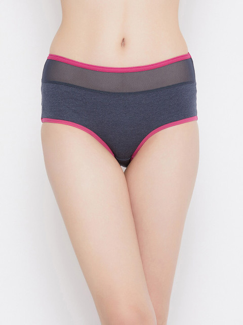 

Clovia Women Blue & Pink Solid Hipster Briefs-PN3223I08