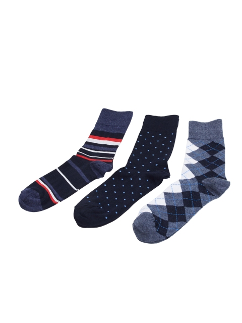 

max Men Pack Of 3 Assorted Above-Ankle Socks
