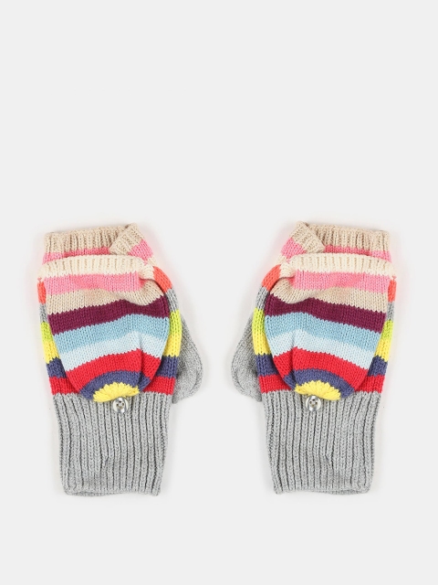 

GAP Girls Multicolored Striped Convertible Acrylic Mittens, Multi