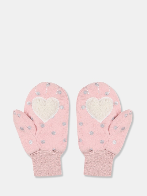 

GAP Boys Pink Heart Mittens