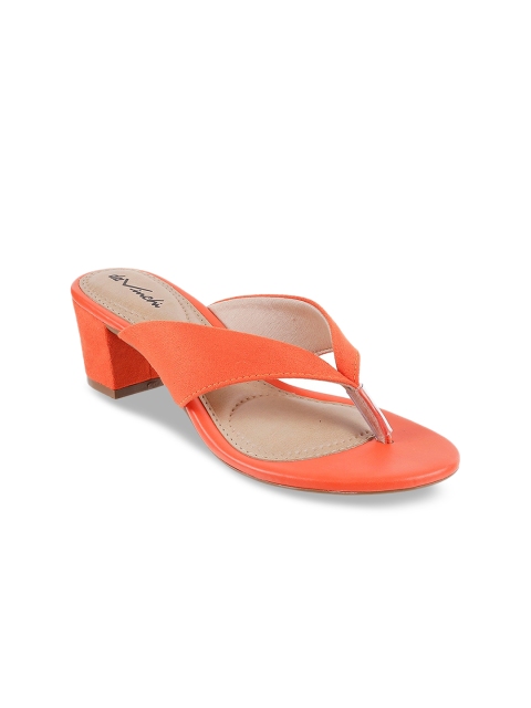 

DAVINCHI Women Orange Solid Sandals
