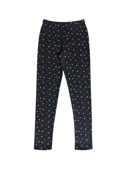 

Daffodils GIRLS WEAR Girls Black Printed Ankle-Length Leggings