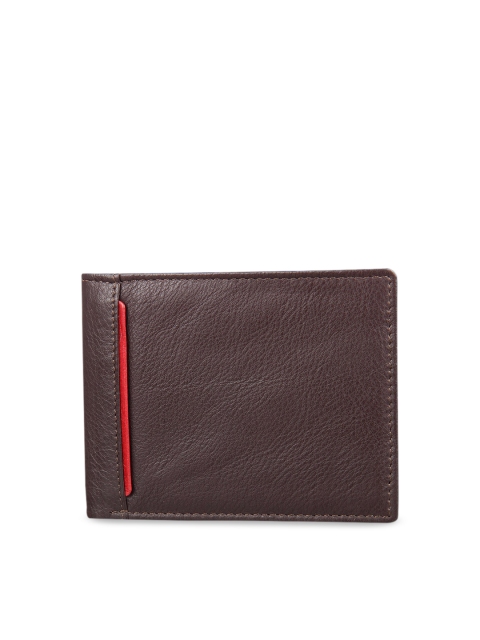 

Leather Zentrum Men Brown Solid Genuine Leather Two Fold Wallet