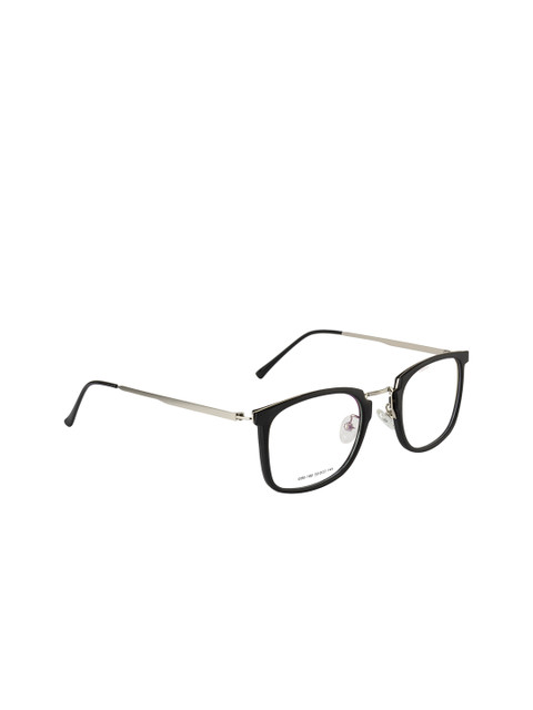 

Clark N Palmer Unisex Black Solid Full Rim Square Frames