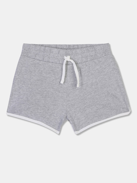

GAP Girls Grey Solid Regular Fit Regular Shorts