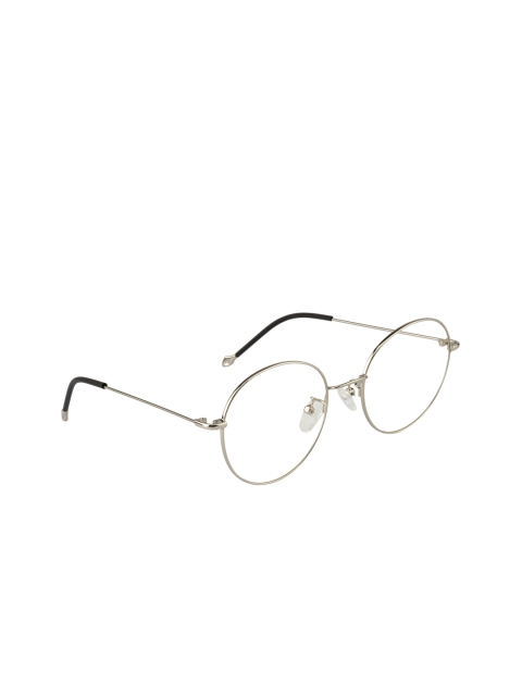 

Clark N Palmer Silver-Toned Solid Full Rim Round Frames CNP-3102-C3