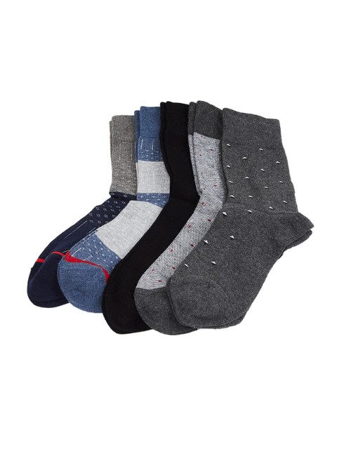 

max Men Pack Of 5 Assorted Above-Ankle Socks