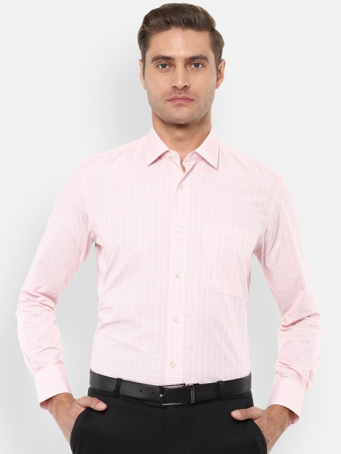 

Luxure by Louis Philippe Men Pink Regular Fit Checked Casual Shirt