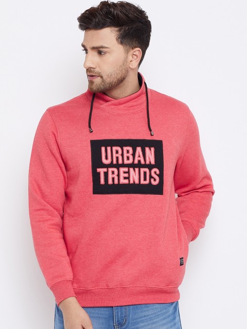 

Bishop Cotton Men Pink Printed Sweatshirt