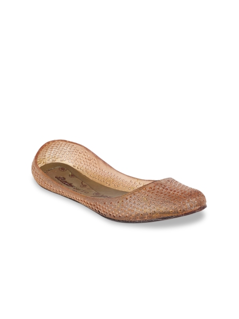 

Sandak by Bata Women Brown Textured Ballerinas