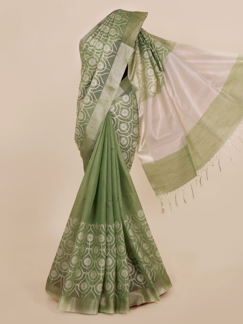 

Pothys Green Woven Design Saree