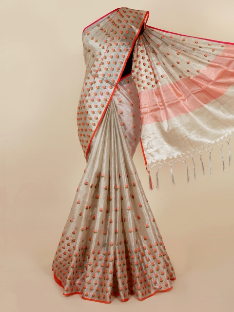 

Pothys Grey Woven Design Saree