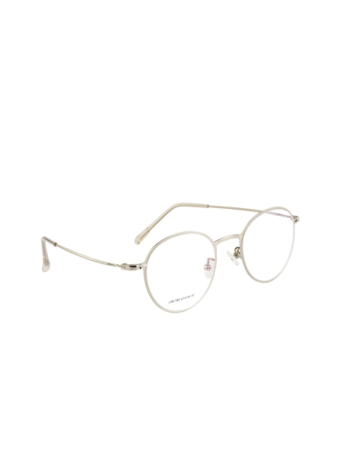 

Clark N Palmer Unisex Silver-Toned Solid G90182-C3 Unisex Oval-Shaped Frame