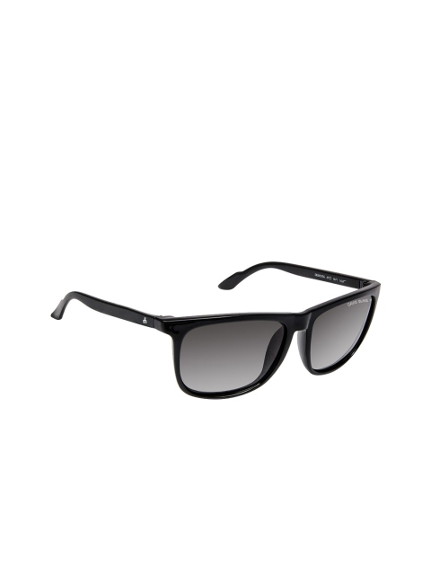 

David Blake Unisex Black & Grey Wayfarer Sunglasses SGDB1539