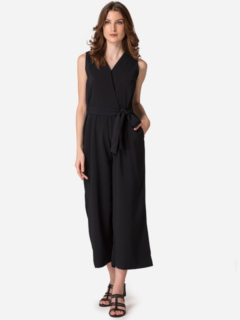 

Mode by Red Tape Women Black Solid Basic Jumpsuit