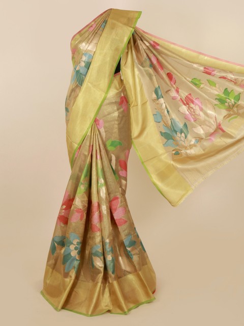 

Pothys Cream-Coloured Woven Design Saree