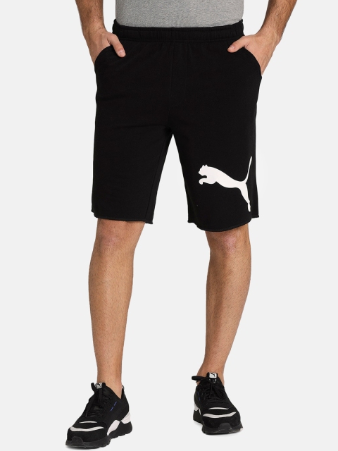 

Puma Men Black Printed Regular Fit Sports Shorts