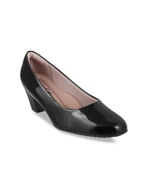 

DAVINCHI Women Black Solid Pumps