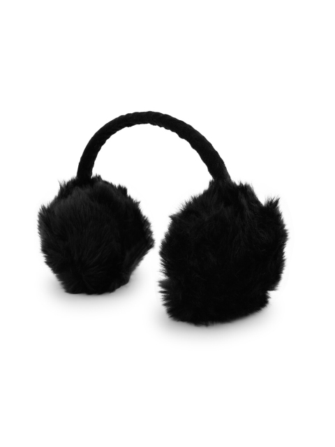 

ToniQ Women Black Solid Plush Ear Muffs