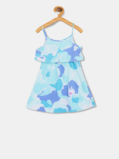 

The Childrens Place Girls Blue Printed A-Line Dress