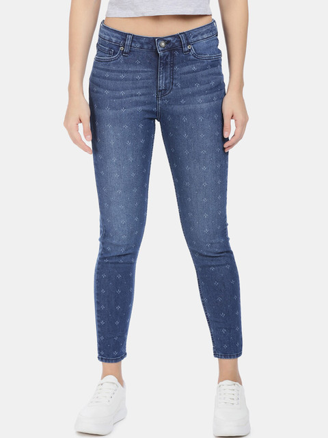 

Aeropostale Women Blue Slim Fit Mid-Rise Clean Look Jeans