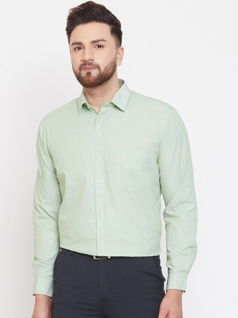 

Canary London Men Green Regular Fit Solid Formal Shirt
