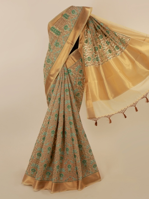 

Pothys Cream-Coloured Woven Design Saree