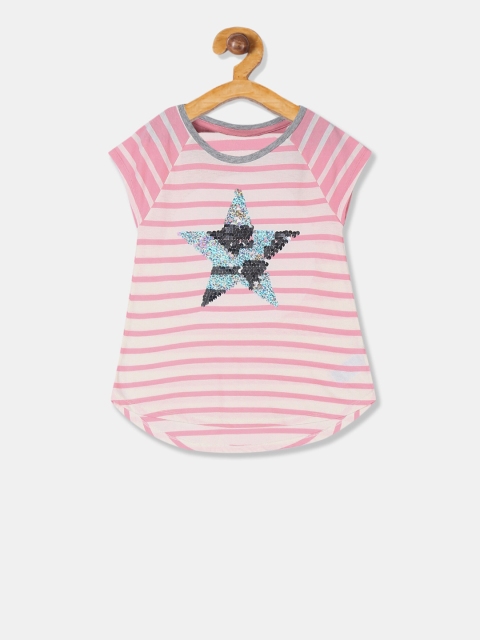 

GAP Girls Pink Raglan Sleeve Graphic Tee
