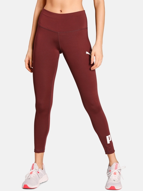

Puma Women Burgundy Solid Knitted Active Tights