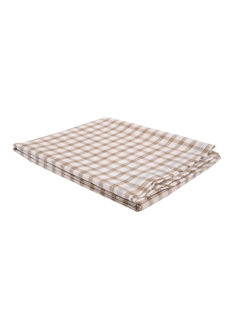 

Raymond Men Off-White & Beige Checked Unstitched Shirt Fabric With Gift Packing Box
