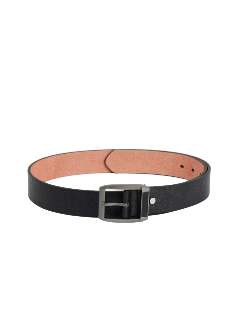 

ZEVORA Men Black Textured Belt