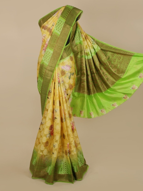 

Pothys Yellow Woven Design Saree