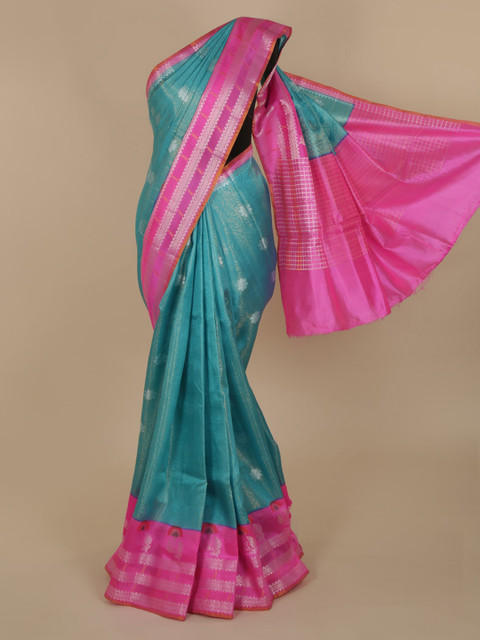 

Pothys Blue Woven Design Saree