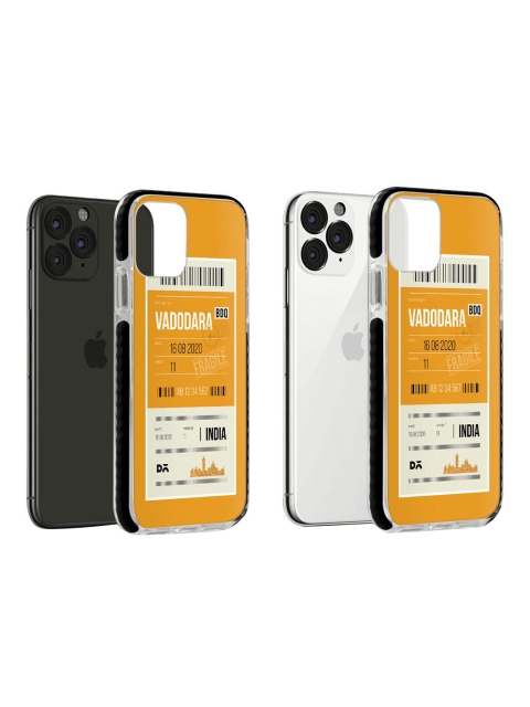 

DailyObjects Mustard Yellow & White Vadodara City Tag iPhone 11 Pro Max Mobile Cover