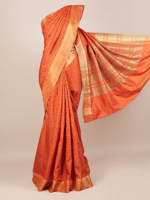 

Pothys Orange Woven Design Saree
