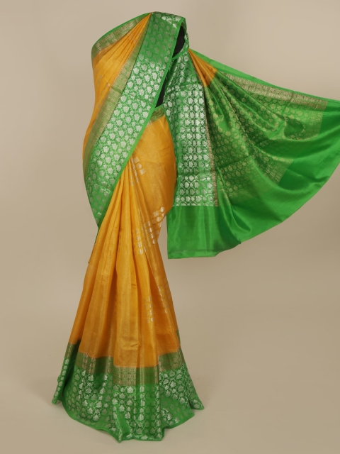 

Pothys Mustard Woven Design Saree