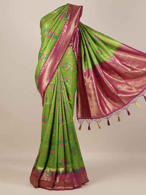 

Pothys Green Woven Design Saree