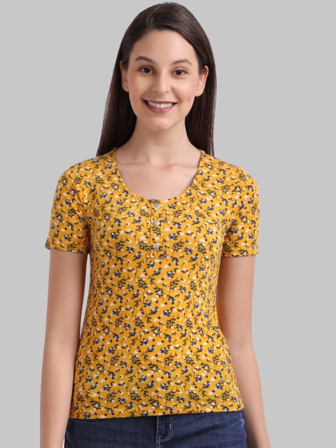 

Parx Women Yellow Floral Printed Top