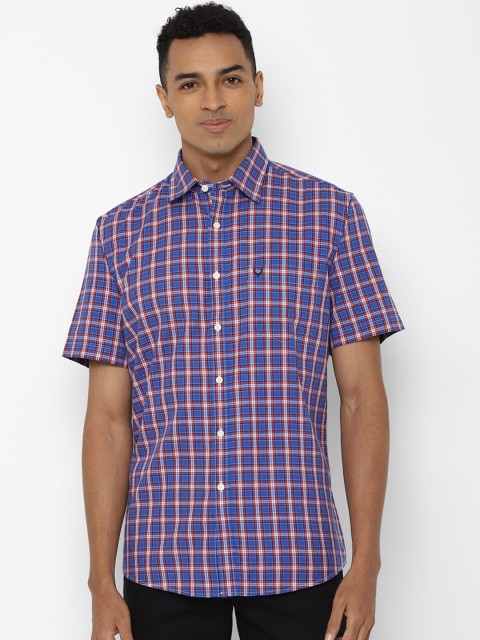 

Allen Solly Men Blue Slim Fit Checked Casual Shirt