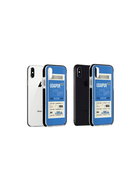 

DailyObjects Blue & White Udaipur City Tag Stride iPhone X Back Cover
