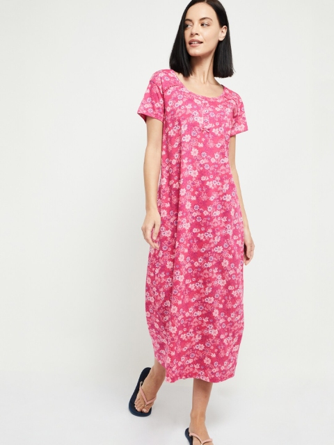 

max Pink Printed Nightdress